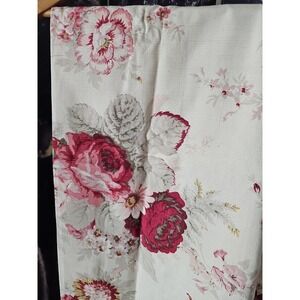 Vintage WAVERLY GARDEN ROOM Window Valance Floral Fabric Lined 84 in x 17.5‎ in